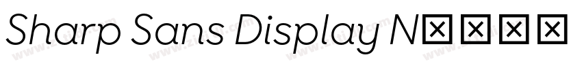 Sharp Sans Display N字体转换